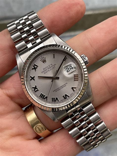 rolex 16234 rhodium and roman numerals|More.